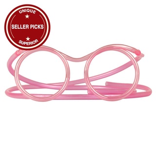 Novedad Flexible suave gafas tontas de paja gafas divertidas fiesta para niños J5Y6 (1)