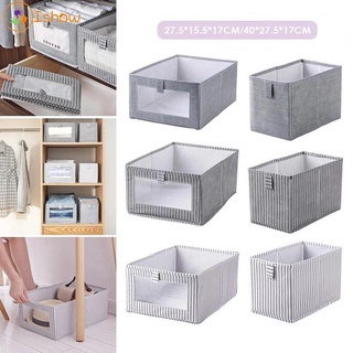 Organizador de tela para el hogar y vivir con cajas de almacenamiento de zapatos plegables transparentes (1)