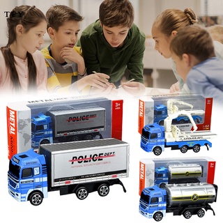 aleación técnica de juguete coche camión niños regalo de cumpleaños vehículos técnicos simulación modelo de coche juguete para regalo de navidad