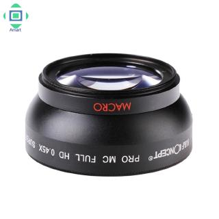 Amart lente de gran angular de 58 mm X con lente desmontable para Canon 500D 600D Nikon (2)