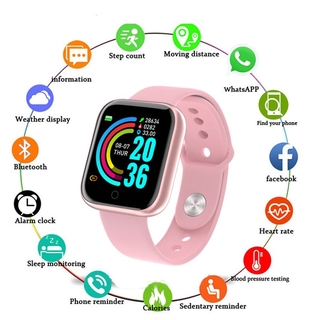Smartwatch Mujeres Hombres Para Android IOS Bluetooth Fitness Presión Arterial Monitor De Frecuencia Cardíaca