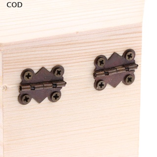 [cod] caja de joyería retro de madera para escritorio de madera natural, almacenamiento de conchas, decoración de mano