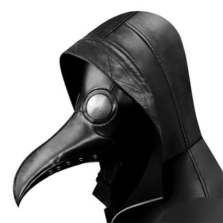 King Plague Doctor máscara de pájaro largo pico nariz pico Cosplay SteampunkMotorcycle traje accesorios (8)