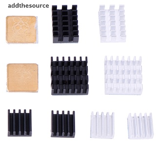[addthesource] 5 piezas para raspberry pi 2/3/4 3b+ 4b aluminio disipador de calor radiador kit hgdx