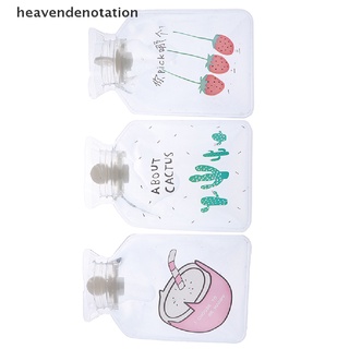 [heavendenotation] transparente lindo mini botellas de agua caliente bolsa de inyección de agua de dibujos animados caliente bolsa
