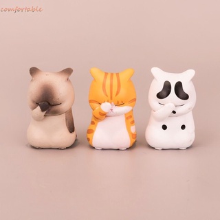 Cómodo 1pc De Dibujos Animados Lucky Cats Modelo Guiño Resina Craft Figura De Acción Muñeca DIY Decoración Nuevo