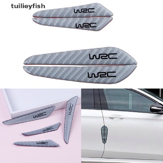 Tuilieyfish 4Pcs/set silver car door edge guard strip protector anti-collision trim sticker CO