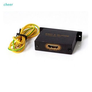 cheer Durable Black HDMI-compatible Surge Protector Protection HDMI-compatible Against (1)