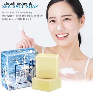 cloudingdayhb jabón de sal de mar limpiador facial espinillas removedor de acné abre poros leche de cabra 60g productos populares
