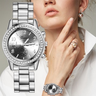 reloj mujer plata reloj para mujer diamantes de imitación mujeres cuarzo lujo reloj de pulsera señoras reloj de las mujeres reloj relogio feminino