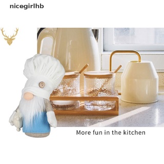 [i] sombrero de chef blanco rudolph muñeca casa ventana sin cara gnome figurines decoración [caliente]