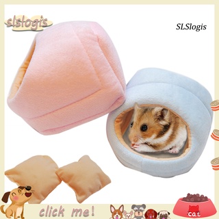SXX_Slipper Shape Pet Hamster Squirrel Nest Soft Winter Fall Warm House Bed Supplies (1)