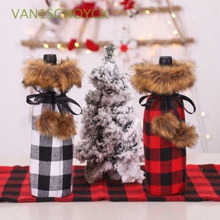 VAN1SCHOYCK Snowman Wine Bottle Covers Faceless Doll Wine Bottle Bag Christmas Decorations New Year Home Decor Reindeer Champagne Bottle Cover Xmas Tree Xmas Gifts Dinner Table Decor