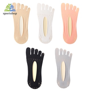 calcetines de terciopelo ultra corte de malla con tela de gel transpirable invisible para mujer/verano (3)
