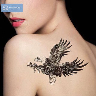 globeagle 2 pzs calcomanías de tatuaje de cuerpo a prueba de agua con brazo de águila a la moda