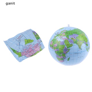 \ [ganit] Globo Inflable De 38 Cm Mundo Tierra Mapa Del Océano Bola De Geografía Aprendizaje Playa (3)