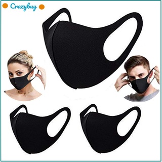 Cr máscara transpirable lavable para hombres y mujeres/máscara de esponja facial a prueba de polvo reutilizable a prueba de viento