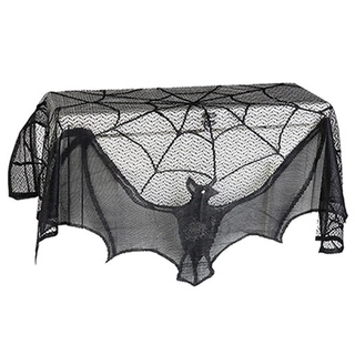 Halloween black bat lace curtains for Kitchen Voile Pelmet Curtain for Living Room Home Decor Short Door Curtains for Bedroom (2)
