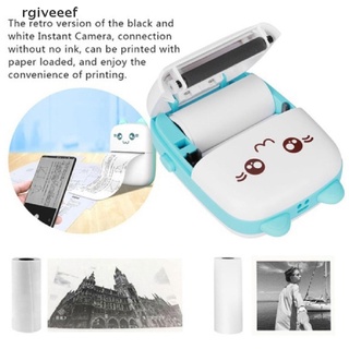 rgiveeef impresora de bolsillo portátil máquina de impresión térmica bluetooth mini imagen lable co