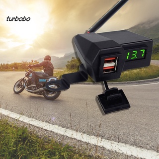 Tbbmt_charger A Dual USB puertos PC pantalla Digital voltímetro impermeable motocicleta adaptador para moto