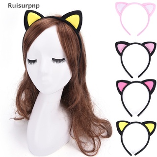 [ruisurpnp] diadema de oreja de gato para mujer, metal, purpurina, diadema, disfraz, fiesta, cosplay, venta caliente
