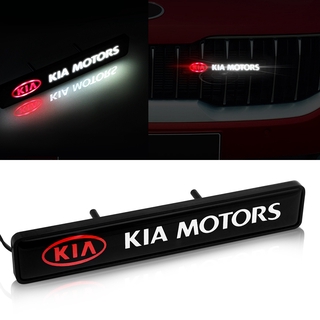 Con luz LED Pegatinas de insignia de emblema de rejilla delantera de coche adecuadas para Kia RIO K5 k3 K2 Picanto Rio Soren Sportage Sorento KX3 KX5 K3S (1)