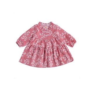 ♡Sg✲Vestido Floral de manga larga para bebés recién nacidos/vestido de moda para niños/niñas
