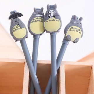1PCS lindo Kawaii gris palo Totoro gel suave bolígrafo de escritura regalos papelería cuatro selecciones (3)