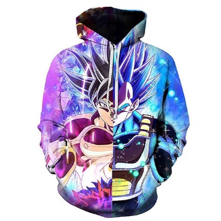 dragon ball sudadera con capucha de impresión 3d sudadera con capucha anime suéter de los hombres ropa de abrigo