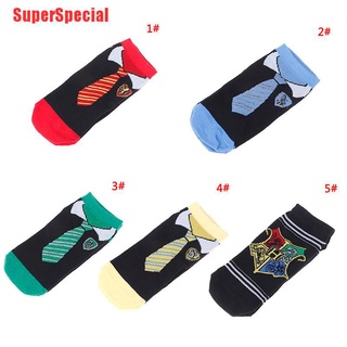 SSP mago Harry Potter calcetines Cosplay accesorios calcetines de algodón transpirable calcetines (4)