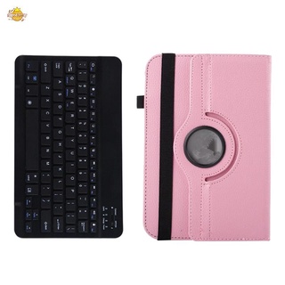 funda para tablet+teclado para teclast m40 teclast p20hd alldocube iplay20 teclado inalámbrico+estuche de labios (rojo rosa)