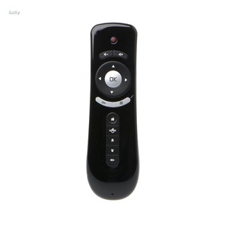 lucky t2 fly air mouse 2.4g inalámbrico 3d gyro motion stick mando a distancia para pc smart tv