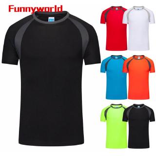 camiseta transpirable para hombre de secado rápido atlético wicking cool running gym deportes tops (4)