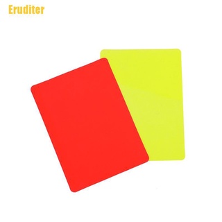 Erudita| Tarjetas rojas y amarillas de fútbol/registro de juegos de fútbol/herramienta de árbitro para partido de fútbol