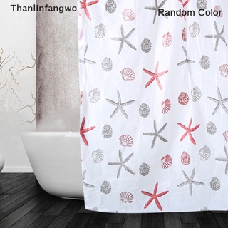 [tfnl] cortina de ducha de estrella de mar partición impermeable moho peva cortina para baño asf (1)