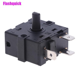 [Flashquick] Calentador eléctrico de habitación 3 pines 5 pines interruptor giratorio Selector AC 250V 16A (2)