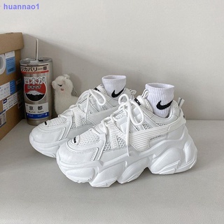 Zapatos blancos De suela gruesa Para estudiantes/Estilo Coreano 20 Para mujer