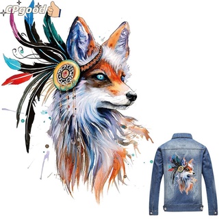 CLADPOSITIONAN A-level Foxes Patches Dresses DIY Printing Heat Transfer Stickers T-shirt Clothes Washable Press Iron on Appliques