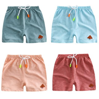 pantalones cortos de algodón de playa sueltos/shorts casuales para niños/verano