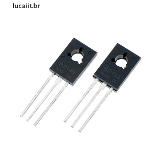 Luiithot 20 pzs Transistores De energía BD139 BD140 (BD140 10 pzs+BD139 10 piezas