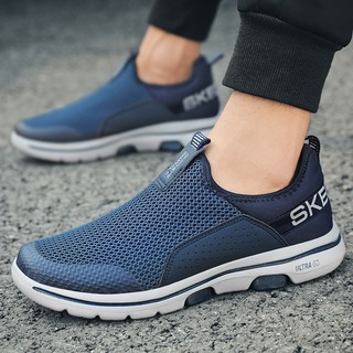 Oferta de tiempo!! Skeches hombres zapatilla de deporte zapatos Kasut Kasut chicos caminar correr deporte hombre Casual Slip-on zapatos (4)