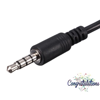 CON-3.5 mm Macho AUX Audio Enchufe Jack A USB 2.0 Hembra Convertidor Adaptador De Cable Para Coche (5)