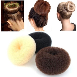 SEEKEE Fashion Magic Donut Shaper Elegant Bun Maker Hair Tools Ring Women Beauty New Girls Accessories/Multicolor