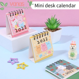 VANAS Weekly Desk Calendar Daily Scheduler Desktop Ornaments Cute Table Planner Organizer Yearly Agenda Home Mini