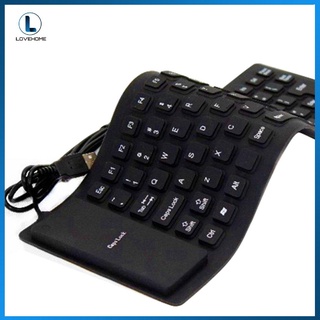 teclado de silicona flexible con cable usb plegable portátil de 85 teclas