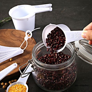 warmharbor - juego de 11 cucharas de plástico para medir leche en polvo, cucharas de café, azúcar, herramientas de cocina (1)