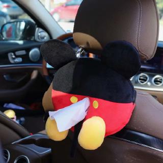 Precioso Mickey Minnie Winnie Pooh Universal coche reposabrazos caja de pañuelos caja de pañuelos creativo de dibujos animados lindo caja de pañuelos productos interiores del coche accesorios de coche (2)