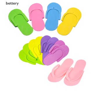 [Bet] 12 Pairs Disposable Flip Flops Foam Pedicure Tanning Spa Slippers Supplies