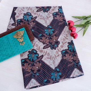 Verde zigzag pekalongan batik tela/juego de pekalongan batik tela y relieve