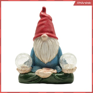 figura gnome de resina decoraciones de invierno al aire libre para patio adorno regalo